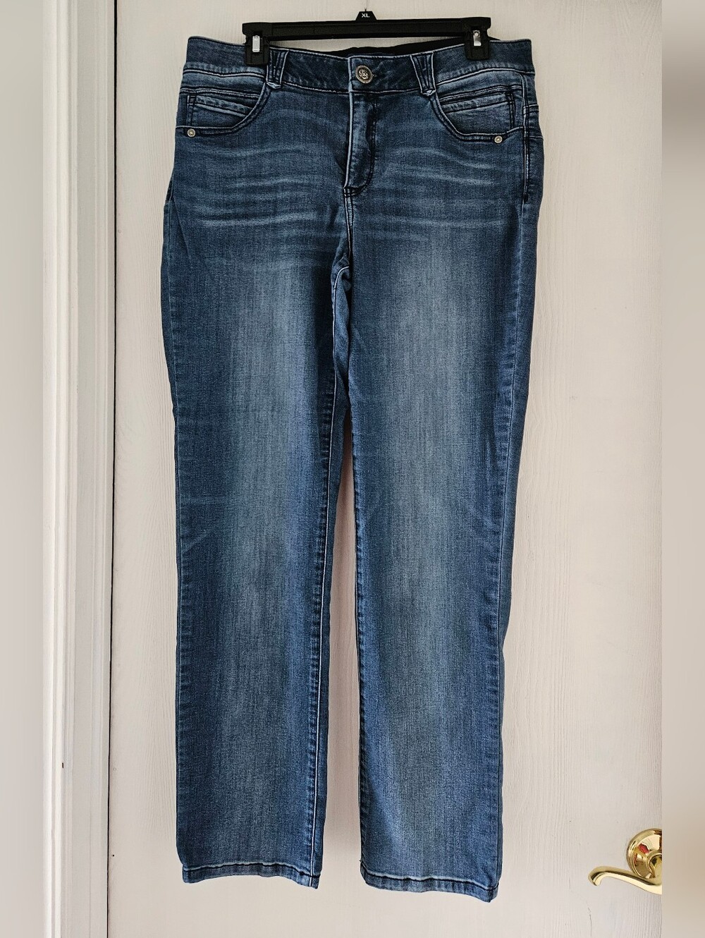 Democracy Women's Skinny Jeans in Faded Blue Denim
